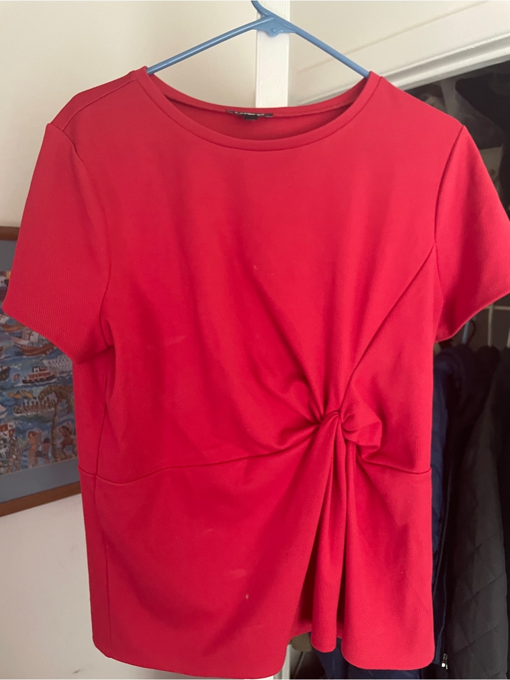 Express Women’s Red Twist Top Size XL